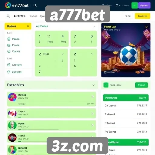 Análise da interface do usuário do a777bet